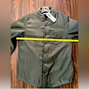 OUTERKNOWN Men's EVOLUTION L/s T Shirt Jacket Coat Surf Beach NWT Green $198